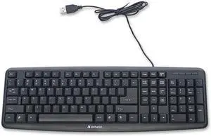 Verbatim 99201 Black USB 2.0 (also compatible with USB 1.1 ports) Wired Keyboard