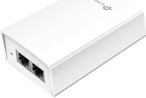 TP-Link PoE Injector | PoE Adapter 48V DC Passive PoE | Gigabit Ports | Up to 100 Meters(325 feet) | Wall Mountable Design (TL-PoE4824G), White