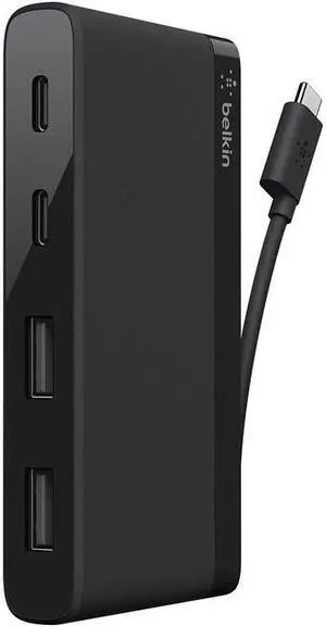 Belkin USB-C 4-Port Mini Hub (For Business / Bag & Label)