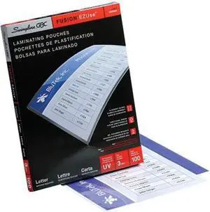 Swingline Swingline EZUse Laminating Pouches - Letter Size, 3 mil, 100 Pack