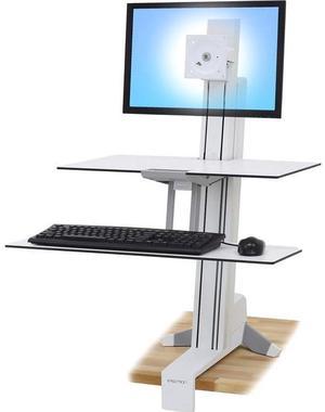 Ergotron StyleView Wall Mount for Monitor Keyboard Bar Code Scanner CPU Mouse Wrist Rest Polished Aluminum 45595026