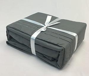 ViscoLogic Series Egyptian Comfort - Silky Smooth Lightweight Bedsheet Set - Brushed Micro - Deep Pocket - Grey (Twin)