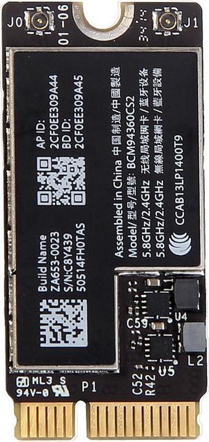 BCM94360CS2 802.11AC Wifi Bluetooth Card For Macbook Air 13'' A1465 A1466 MD711