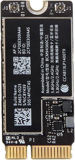 Wireless 867Mbps BCM94360CS2 Bluetooth 4.0 Wifi Card 802.11ac For MacBook Air