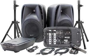 Gemini ES-210MXBLU-ST Portable PA System