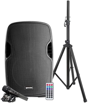 Gemini AS-12BLU-PK 12 in. Powered Bluetooth Speaker Package Gemini AS-12BLU-PK 12 in. Powered Bluetooth Speaker Package