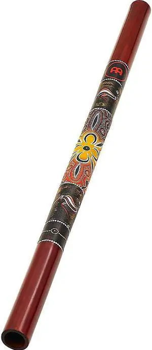 Meinl DDG1-R Hand Painted Bamboo Didgeridoo, Red