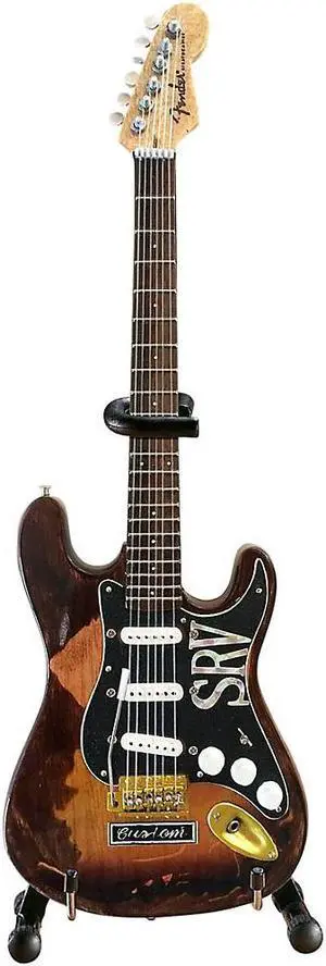Axe Heaven Fender Stratocaster - Classic Sunburst Finish Officially Licensed Miniature Guitar Replica (SRV Edition)