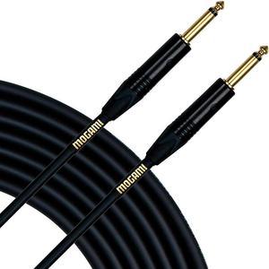 MOGAMI Gold Instrument 3' 1/4" Male to 1/4" Male Straight End Cable
