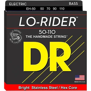 DR Strings Lo-Rider EH-50 Heavy Stainless Steel 4-String Bass Strings DR Strings Lo-Rider EH-50 Heavy Stainless Steel 4-String Bass Strings