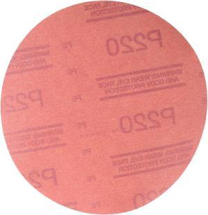 3M 01221 Red Abrasive Hookit Disc, 6 inch, P220 Grit, Box of 50