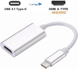 Type-C to HDMI 4K UHD Video Converter, USB-C to 4K HDMI Female Adapter.