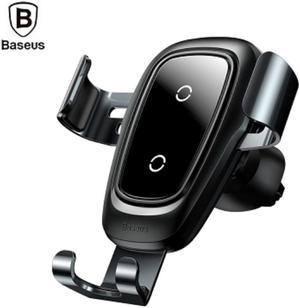 Baseus 15W Qi Wireless Charger Bracket with Gravity Car Mount 10W for 4 - 6.5 inch Mobile Phones.