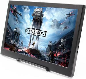 QHD 13.3 inch 2560x1440 60HZ Portable Monitor with Dual Mini HDMI Ports, 5V/2A USB / DC Powered,  3.5mm Headphone and Dual Built-in Speaker, Aluminum Alloy Body, Sharp / AUO LCD Screen.