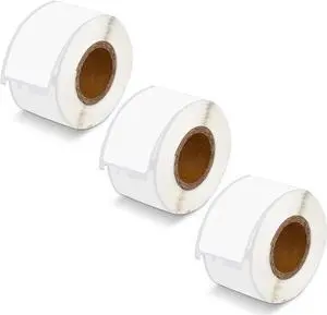 GREENCYCLE Compatible for Dymo 30251 Address Mailing UPC Labels 1 1/8" x 3 1/2" (1" Core) Premium Adhesive & Resolution for DYMO Labelwriter 450 Duo 4XL, 3 Rolls, 130 Labels/Roll [NOT FIT 550 & 5XL]