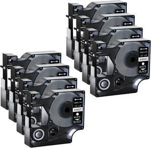 GREENCYCLE 8 Pack Compatible for DYMO D1 Label Maker Refill 45021 S0720610 White on Black, 1/2 Inch x 23 Ft for DYMO LabelManager 160 280 210D 360D 420P Wireless PnP 220P 260P 500TS 450DUO GREENCYCLE 8 Pack Compatible for DYMO D1 Label Maker Refill 45021 S0720610 White on Black, 1/2 Inch x 23 Ft for DYMO LabelManager 160 280 210D 360D 420P Wireless PnP 220P 260P 500TS 450DUO