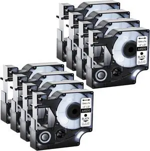 GREENCYCLE 8 Pack Compatible for DYMO D1 Label Maker Refill 45010 S0720500 Black on Clear, 1/2 Inch x 23 Ft for DYMO LabelManager 160 280 210D 360D 420P Wireless PnP 220P 260P 500TS 450DUO GREENCYCLE 8 Pack Compatible for DYMO D1 Label Maker Refill 45010 S0720500 Black on Clear, 1/2 Inch x 23 Ft for DYMO LabelManager 160 280 210D 360D 420P Wireless PnP 220P 260P 500TS 450DUO