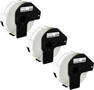 GREENCYCLE 3 Roll DK-1201 DK1201 Die-Cut Address Labels 1.14" x 3.5" (29 mm x 90 mm) Compatible for Brother QL-1050 QL-1050N QL-1060N QL-1100 QL-1110NWB, 400 Labels/Roll,with Cartridge Frame