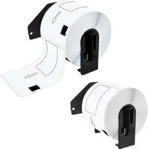 GREENCYCLE 2 Roll DK-1202 DK1202 Die-Cut Address Labels 2.4'' x 3.9'' (62 mm x 100 mm) Compatible for Brother QL-1050 QL-1050N QL-1060N QL-1100 QL-1110NWB, 300 Labels/Roll,with Cartridge Frame