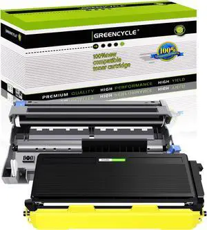GREENCYCLE 2PK Set Compatible with Brother TN650 DR620 (1 Toner, 1 Drum) High Yield for DCP-8050DN HL-5340D Printer