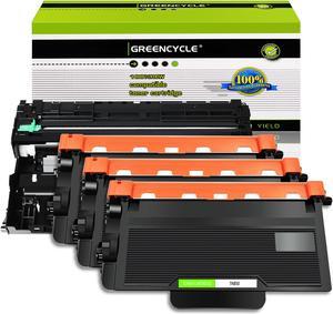 GREENCYCLE 4PK Set Compatible with Brother TN850 TN-850 DR820 DR-820 (3 Toner, 1 Drum) High Yield for HL-L6200DW L5000D L5200DW Printer