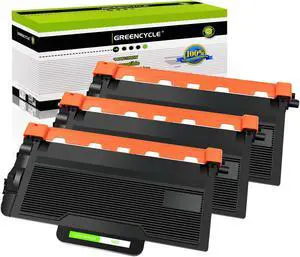 GREENCYCLE 3 Pack TN850 TN-850 Black Toner Cartridge Compatible for Brother HL-L5000D DCP-L5500DN MFC-L6750DW Printer