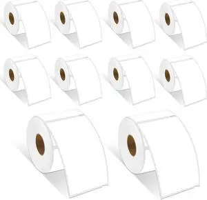 GREENCYCLE Compatible for DYMO 30256 Direct Thermal Shipping Labels 2-5/16" x 4" Perforated LW Large Mailing Address for Labelwriter 450, 450 Turbo, 4XL, 10 Rolls, 300 Labels/Roll [NOT FIT 550 & 5XL]