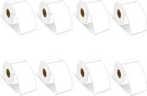 GREENCYCLE Compatible for DYMO 30256 Direct Thermal Shipping Labels 2-5/16" x 4" Perforated LW Large Mailing Address for Labelwriter 450, 450 Turbo, 4XL 8 Rolls, 300 Labels/Roll [NOT FIT 550 & 5XL]