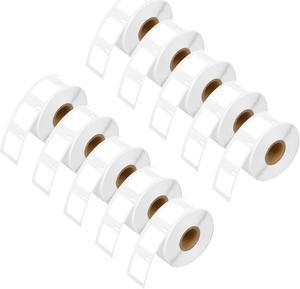 GREENCYCLE 10 Roll Compatible for Dymo 30332 1" x 1" (25mm x 25mm) White Multipurpose Square Address Shipping Barcode Label for Labelwriter 450, 450 Turbo, 4XL, 750 Labels per Roll,NOT FIT 550 & 5XL