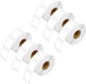 GREENCYCLE 6 Roll Compatible for Dymo 30332 1" x 1" (25mm x 25mm) White Multipurpose Square Address Shipping Barcode Label for Labelwriter 450, 450 Turbo, 4XL, 750 Labels per Roll,NOT FIT 550 & 5XL