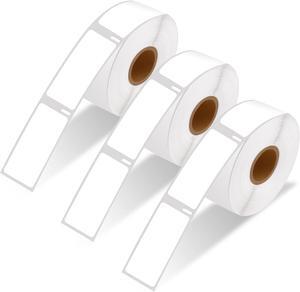 GREENCYCLE 3 Roll Compatible for Dymo 30336 1" x 2-1/8" White Multipurpose Address Barcode Label Compatible for 450, 450 Turbo, 4XL Printers, 500 Labels per Roll, NOT FIT 550 & 5XL