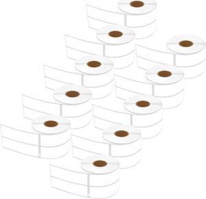 GREENCYCLE 10 Rolls Compatible for Dymo 30253 White 2-UP LW Mailing Address Labels 1 1/8" x 3 1/2"(28mm x 89mm) 1" Core for Label Writer 450, 450 Turbo, 4XL, 700 Labels per Roll,NOT FIT 550 & 5XL