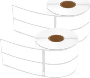GREENCYCLE 2 Rolls Compatible for Dymo 30253 White 2-UP LW Mailing Address Labels 1 1/8" x 3 1/2"(28mm x 89mm) 1" Core for Label Writer 450, 450 Turbo, 4XL, 700 Labels per Roll,NOT FIT 550 & 5XL
