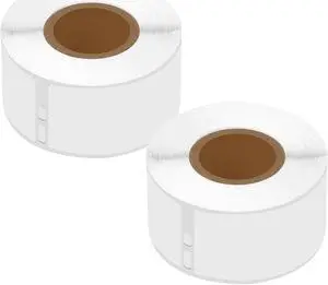 GREENCYCLE Compatible for Dymo 30254 Address Mailing UPC Labels 1 1/8" x 3 1/2" (1" Core) Premium Adhesive & Resolution for DYMO Labelwriter 450 Duo 4XL, 2 Rolls, 130 Labels/Roll [NOT FIT 550 & 5XL]