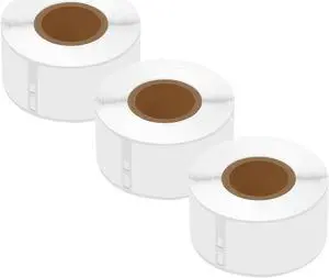 GREENCYCLE Compatible for Dymo 30254 Address Mailing UPC Labels 1 1/8" x 3 1/2" (1" Core) Premium Adhesive & Resolution for DYMO Labelwriter 450 Duo 4XL, 3 Rolls, 130 Labels/Roll [NOT FIT 550 & 5XL]