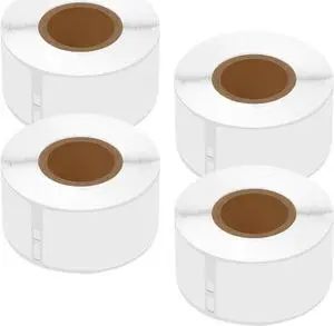 GREENCYCLE Compatible for Dymo 30254 Address Mailing UPC Labels 1 1/8" x 3 1/2" (1" Core) Premium Adhesive & Resolution for DYMO Labelwriter 450 Duo 4XL, 4 Rolls, 130 Labels/Roll [NOT FIT 550 & 5XL]
