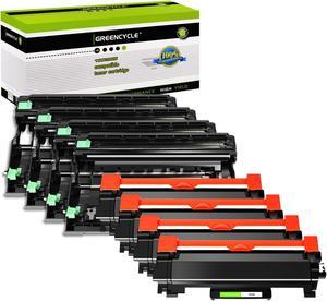 GREENCYCLE TN760 TN-760 Toner Cartridge DR730 Drum Unit Set Compatible for Brother HL-L2350DW HL-L2395DW HL-L2390DW HL-L2370DW MFC-L2750DW MFC-L2710DW DCP-L2550DW Printer (4 Toner, 4 Drum)
