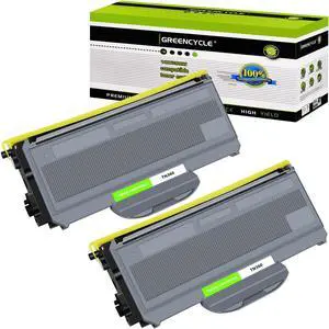 GREENCYCLE 2 Pack Compatible Brother TN360 TN330 High Yield Black Toner Cartridge for DCP-7030/7040 HL-2140 MFC-7320/7340