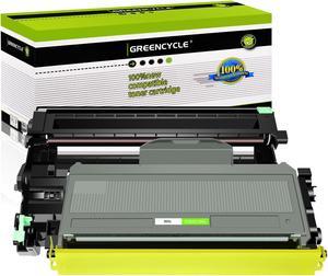 GREENCYCLE 2PK Set Compatible with Brother TN360 DR360 (1 Toner, 1 Drum) High Yield for DCP-7030 HL-2140 MFC-7340 Printer