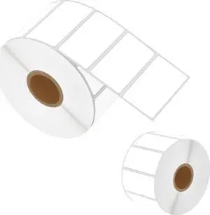 Greencycle Direct Thermal Perforated Shipping Labels 2" x 1" Barcode SKU Labels Compatible with Rollo, Eltron and Zebra Desktop Printers- 2 Rolls, 1300 Labels/Roll