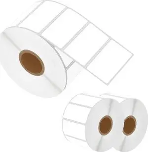 Greencycle Direct Thermal Perforated Shipping Labels 2" x 1" Barcode SKU Labels Compatible with Rollo, Eltron and Zebra Desktop Printers- 2 Rolls, 1300 Labels/Roll