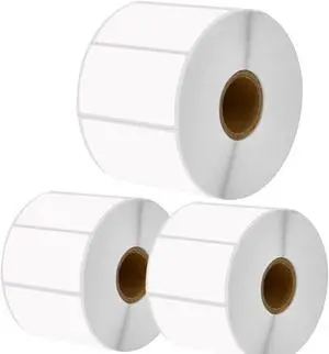 Greencycle Direct Thermal Perforated Shipping Labels 2-1/4"x 1-1/4" (2.25" x 1.25") Barcode SKU Labels Compatible with Rollo, Eltron and Zebra Desktop Printers - 2 Rolls, 1000 Labels/Roll