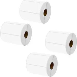 GREENCYCLE 4 Roll Replacement for Brother RD-S03U1 RDS03U1 Die Cut Removable Shipping White Paper Labels Premium Adhesive 4" x 1 31/32" (102mm x 50mm) for TD-4000 4100N Printer,810 Labels/Roll