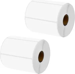 GREENCYCLE 2 Roll Replacement for Brother RD-S03U1 RDS03U1 Die Cut Removable Shipping White Paper Labels Premium Adhesive 4" x 1 31/32" (102mm x 50mm) for TD-4000 4100N Printer,810 Labels/Roll
