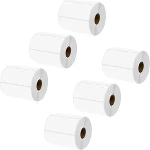 GREENCYCLE 6 Roll Replacement for Brother RD-S03U1 RDS03U1 Die Cut Removable Shipping White Paper Labels Premium Adhesive 4" x 1 31/32" (102mm x 50mm) for TD-4000 4100N Printer,810 Labels/Roll