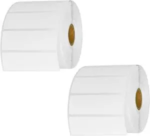GREENCYCLE 2 Roll Replacement for Brother RD-S04U1 RDS04U1 Die Cut Removable File Folder White Paper Label Rolls Premium Adhesive 3" x 1" (76mm x 26mm) for TD-4000 4100N Printer,1500 Labels/Roll