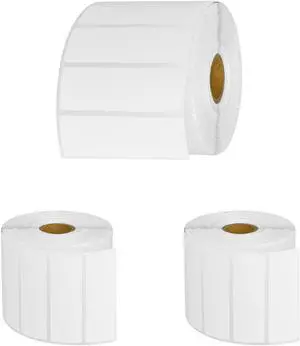 GREENCYCLE 3 Roll Replacement for Brother RD-S04U1 RDS04U1 Die Cut Removable File Folder White Paper Label Rolls Premium Adhesive 3" x 1" (76mm x 26mm) for TD-4000 4100N Printer,1500 Labels/Roll