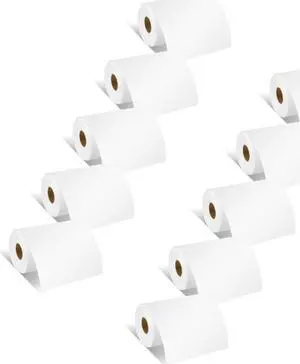 GREENCYCLE 10 Roll Replacement for Brother RD-M01U5 RDM01U5 Continuous Labels Receipt Paper Rolls Multipurpose Labels 4" x 96' (102mm*29.3m) White for RJ4030 RJ4030-K RJ4030M RJ4030M-K RJ4040