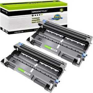 greencycle 2 Pack Compatible Drum unit Replacement for Brother DR620 DR520 drum use with HL-5340d 5250DN hl-5370DW MFC-8660DN 8680dn 8480dn 8670dn DCP-8060 8065DN 8085dn Printer