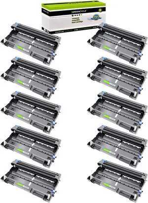 greencycle 10 Pack Compatible Drum unit Replacement for Brother DR620 DR520 drum use with HL-5340d 5250DN hl-5370DW MFC-8660DN 8680dn 8480dn 8670dn DCP-8060 8065DN 8085dn Printer